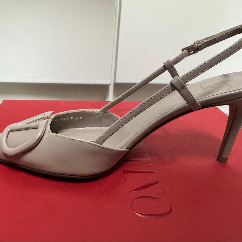 Valentino Women's Taupe Slingback Heels